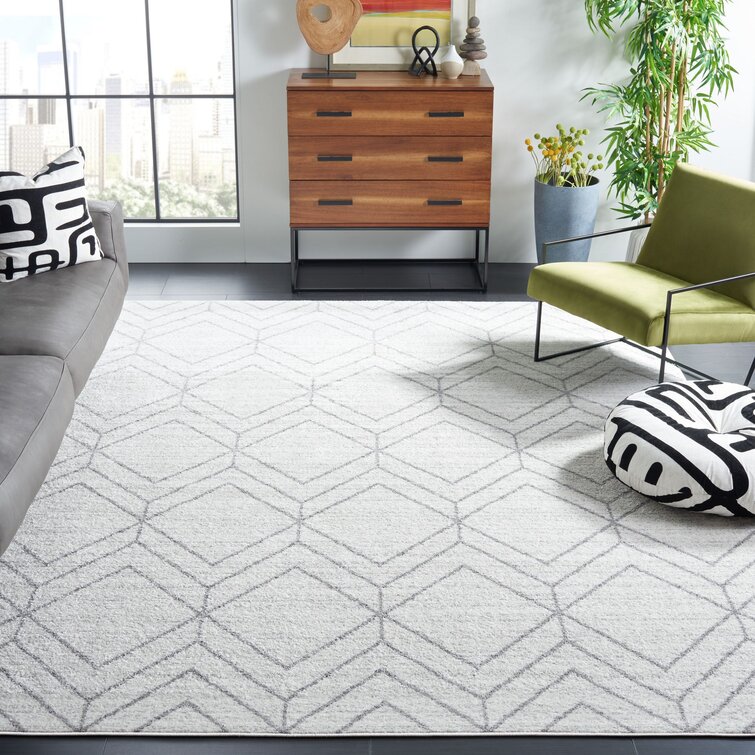 Gray shop area rug